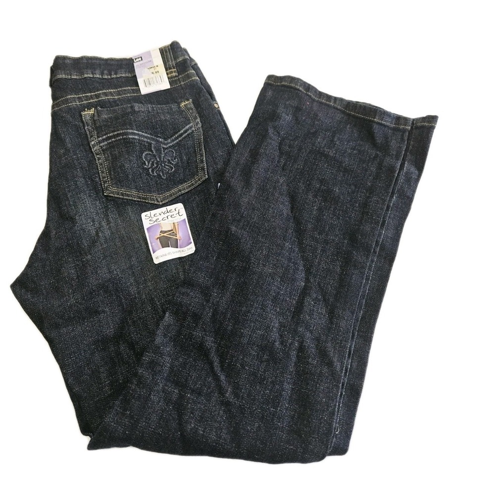 Size 16 M‎ - NEW Women's Slender Secret Bootcut Stretch Fit Night, Blue Jeans